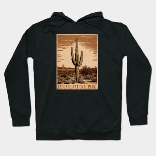 Vintage Saguaro National Park Arizona Hoodie